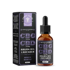 CBD – CBG MASSAGE OIL: Argan Oil & Lavender – 250 mg CBD, 250 mg CBG